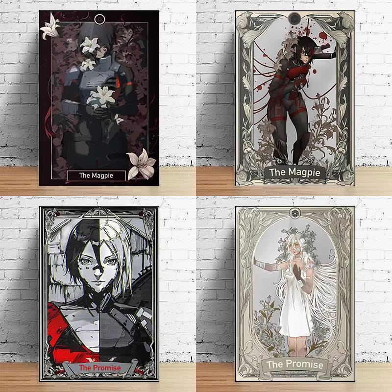 Signalis Game Tarot Kinh Dị Video Game Nhân Vật Poster In Hình Nghệ Thuật Treo Tường Hình Tranh Canv