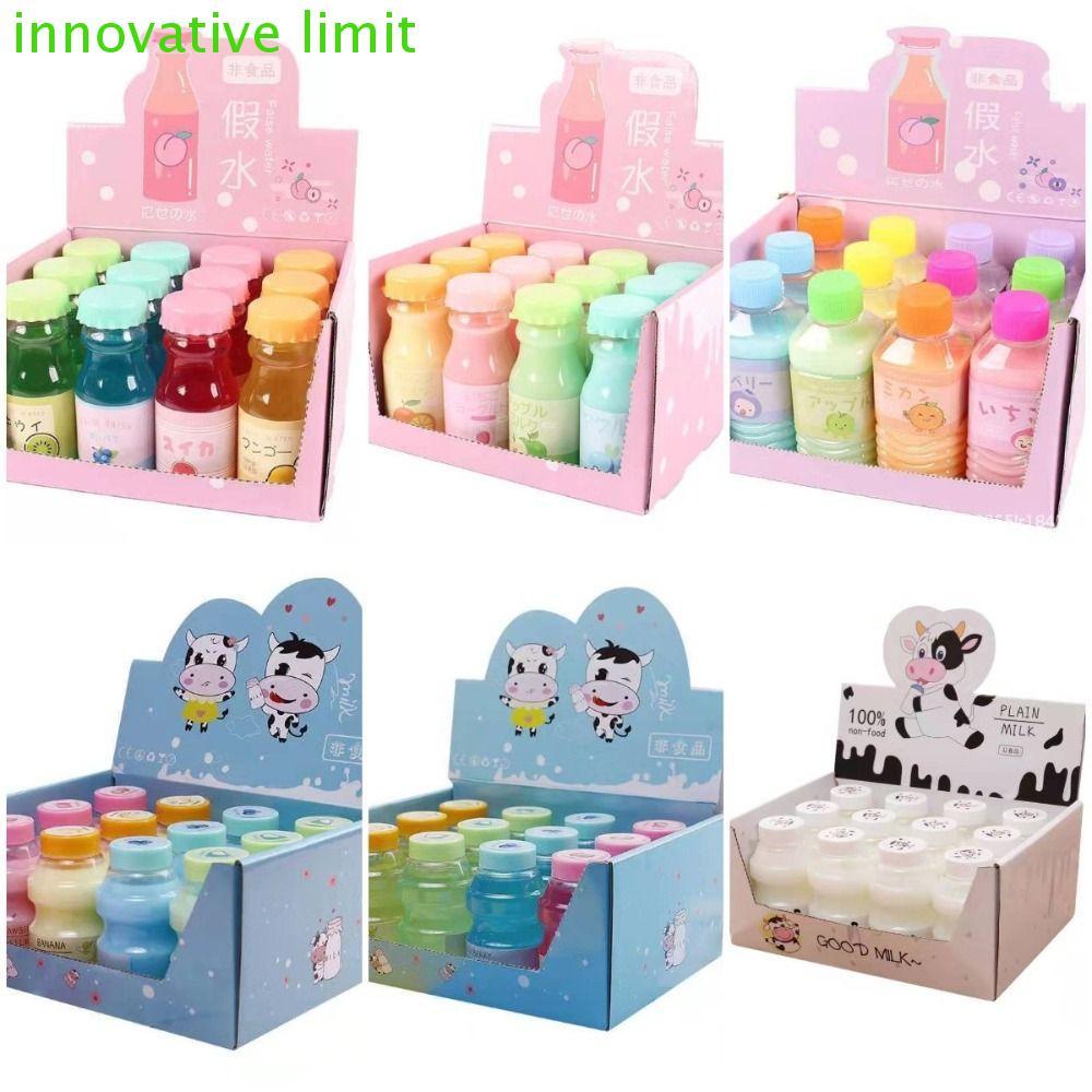 DYRUIZA Thơm Slime, Bộ Slime Trong Suốt Mềm Co Giãn Không Dính, Cha Mẹ-Con Trong Suốt Slime Nước Giả