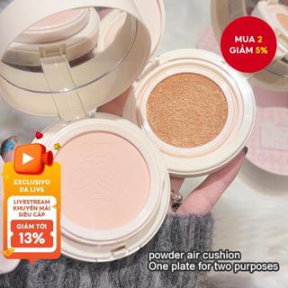  Gege Bear Foundation Setting Powder 2 Trong 1 Facial BB Cream Air Cushion Kem Nền Đệm Không Khí Chống Thấm Nước Có Gương Du Lịch 