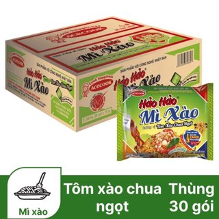  Thùng 30 Gói Mì Tôm Acecook Hảo Hảo Chua Cay Đậm Đà Sợi Dai Thơm Ngon 