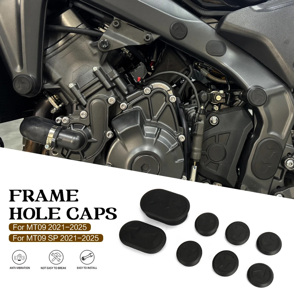Thích hợp cho YAMAHA MT 09 MT-09 SP 2021-2025 Xe Máy MT09 SP Khung Lỗ Nắp Bộ Trang Trí