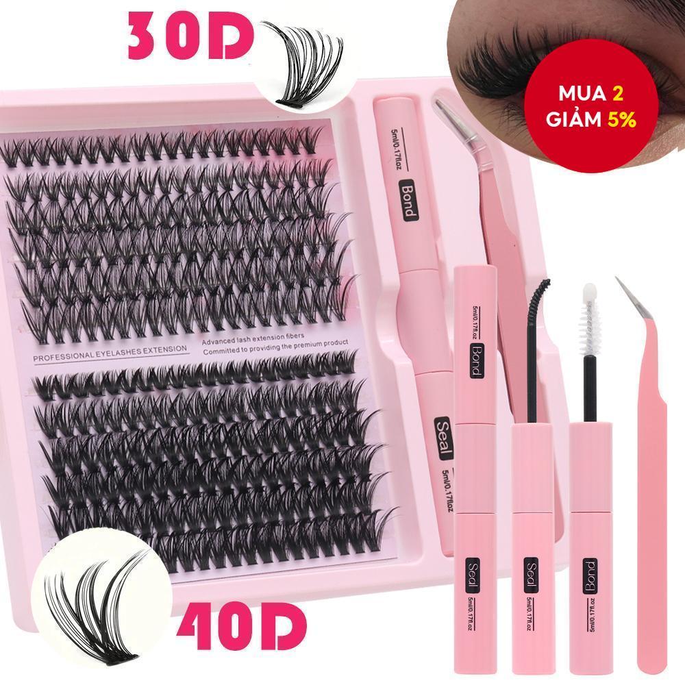 C Curl Diy Cụm Mi Mới 200 Chiếc Lông Mi Cá Nhân 40D Cụm Mi Trang Điểm Tại Nhà Tự Ứng Dụng