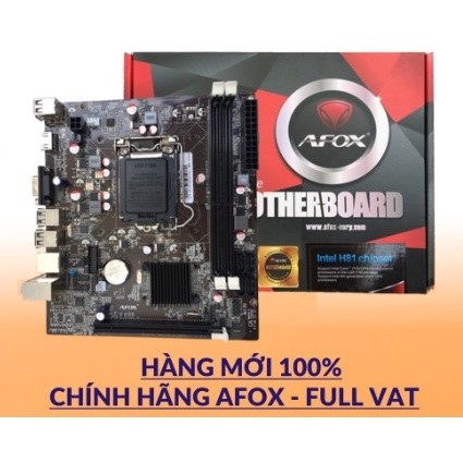 Bo Mạch Chủ Mainboard AFOX H510 | H110 | H81 | H61 MA2 chính hãng mới 100% - FULL VAT - Bảo hành 3 n
