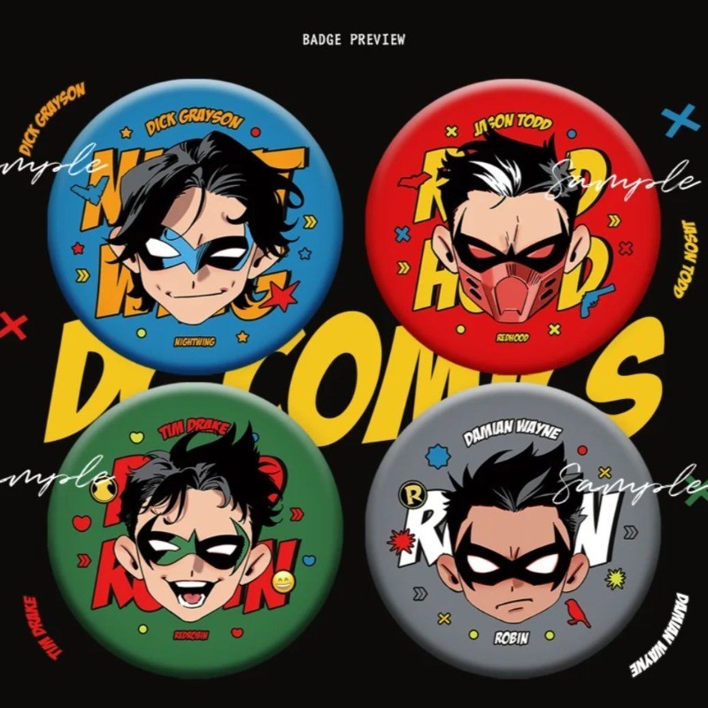 Badge anime Jason Todd kim loại - Bộ sưu tập dành cho người yêu hoạt hình