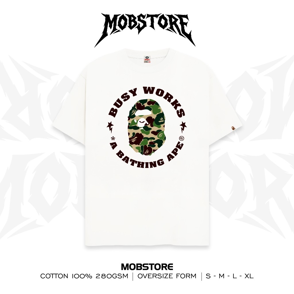 Áo Thun BEP ABC Camo Busy Work S2 Form Rộng Nam Nữ Unisex Vải Cotton Cao Cấp Dày Dặn  - MOB STORE