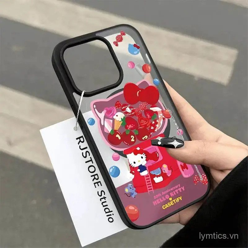 Từ Tính Sạc Không Dây Vỏ Điện Thoại Viên Bảo Vệ Đồ Chơi Mèo Con Thú Đồ Chơi Cứng Lưng Trong Suốt Tươ