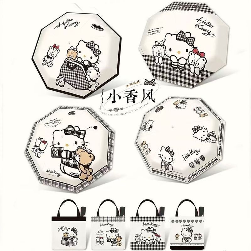 【Fast shipping】ô che mưa hello kitty  ô tự động hello kitty Hướng dẫn sử dụng ô Hello Kitty dễ thươn