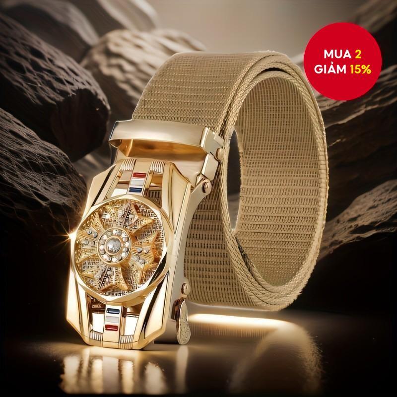 Thắt lưng Nylon nam có thể điều chỉnh thông thường Khóa tự động nhẹ cho công việc du lịch