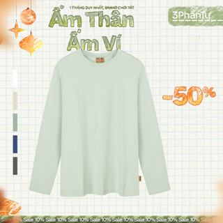  3PhầnTư - Áo Thun Tay Dài Nam Nữ Form Regular 100% Cotton Mềm Thấm Hút Tốt - Việt Nam Nghĩ & Làm 