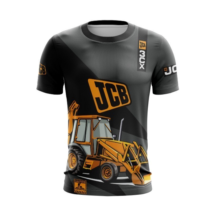 Spot JCB mới hợp thời trang 3cx jersey Baju JCB 3cx backhoe Saiz XS-5XL