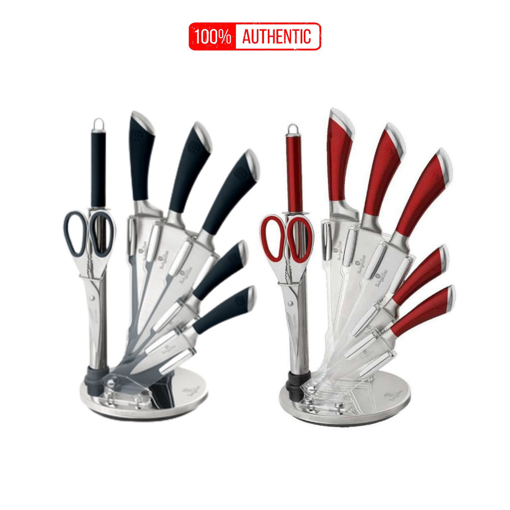 Bộ dao BerlingerHaus BH/ST8B Nhập Đức 8 Món Lựa chọn hoàn hảo cho căn bếp của bạn