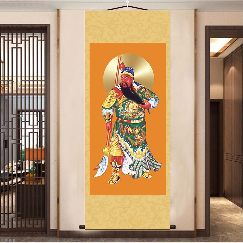 ❈ ❈ ❈ ❈ ❈ ❈ ❈ ❈ ❈ ❈ ❈ ❈ ❈ ❈ ❈ ❈ ❈ ❈ ❈ ❈ ❈ ❈ ❈ ❈ 🛒 ❈ Guan Gong Portrait Wu God of Wealth Tranh cuộn G