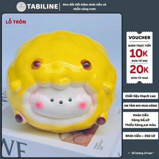  Heo đất ống tiết kiệm tiền lỗ tròn cừu mây bông dễ thương xinh xinh  LD44 - TABILINE 