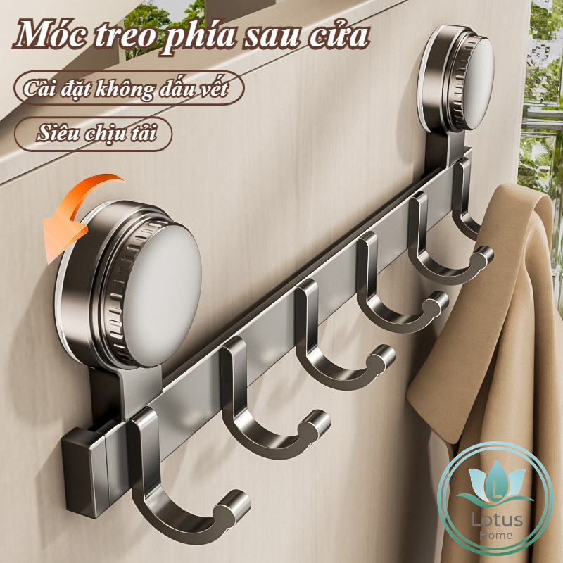 Móc Treo Quần Áo Hút Chân Không Nhôm Chống Gỉ