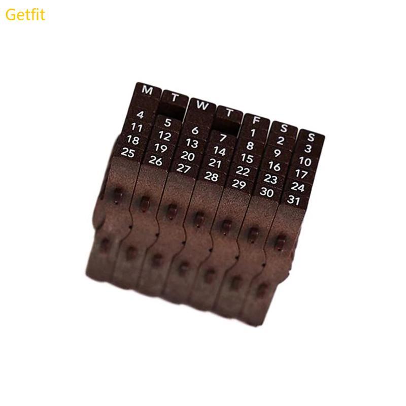 Calendar Date Stamp with Easy Roll Date Adjustment for Office Organization