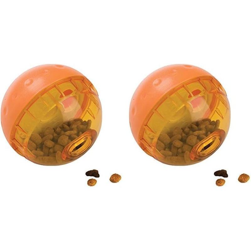 Đồ chơi cho chó phân phối thức ăn tương tác IQ Treat Ball của OurPet, nhiều màu sắc