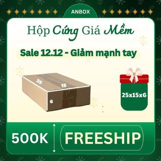  thùng hộp carton 25x15x6 bộ 100 trơn cứng cáp 