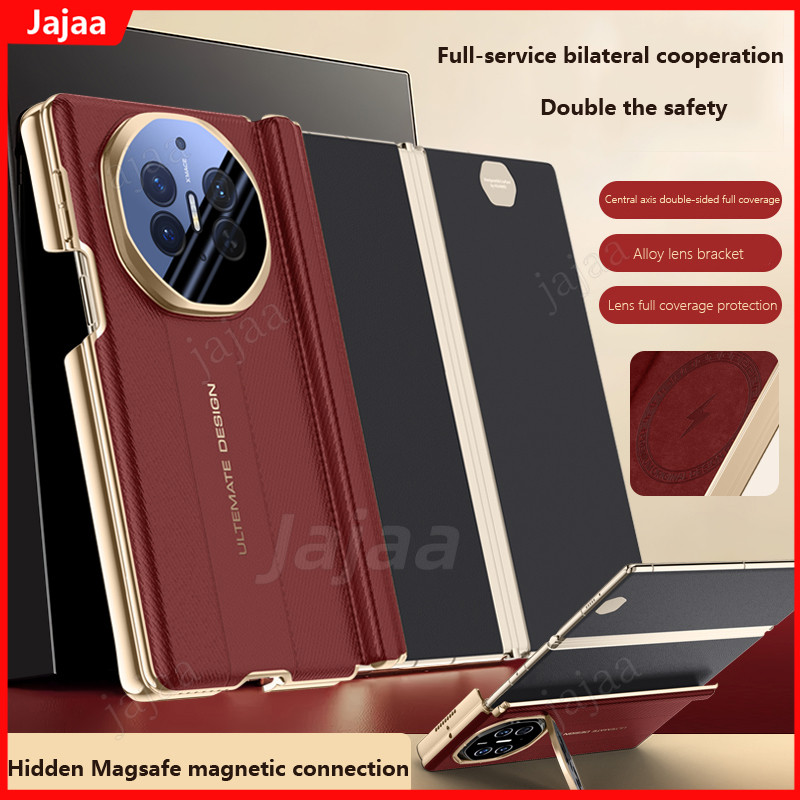 Mạ Bao Da Từ Tính Cho Huawei Mate XT Ultimate 5G Ống Kính Hợp Kim Bảo Vệ Toàn Diện Cho Huawei Mate X