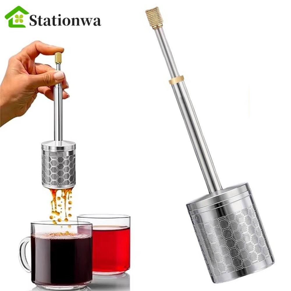 STATIONWA French Press Coffee Infuser, French Filter Press-type Coffee Filter Blender, Coffee Latte 