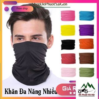Khăn đa năng chống nắng đi phượt, chống bụi màu trơn nhiều màu lựa chọn