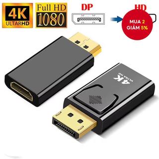   Bộ chuyển đổi DisplayPort 4K sang HDMI đầu đực DP sang đầu cái chuyển video 1080P cho PC HDTV Laptop. 