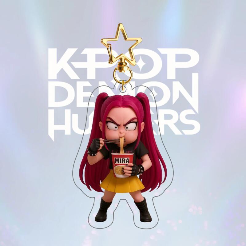 Huntrix Acrylic Keychains Bag Accessories Jewelry Kpop Demon Hunters Saja Boys Sold My Soul Keyrings