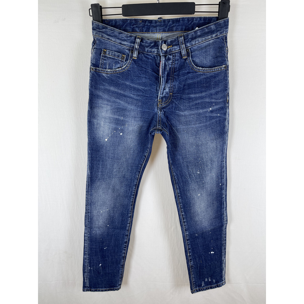 Quần Jean Nam DSQUARED2 Mẫu Mới 2026, Thiết Kế Rách Mực Sơn, Co Dãn, Phong Cách Thời Trang Slim Fit