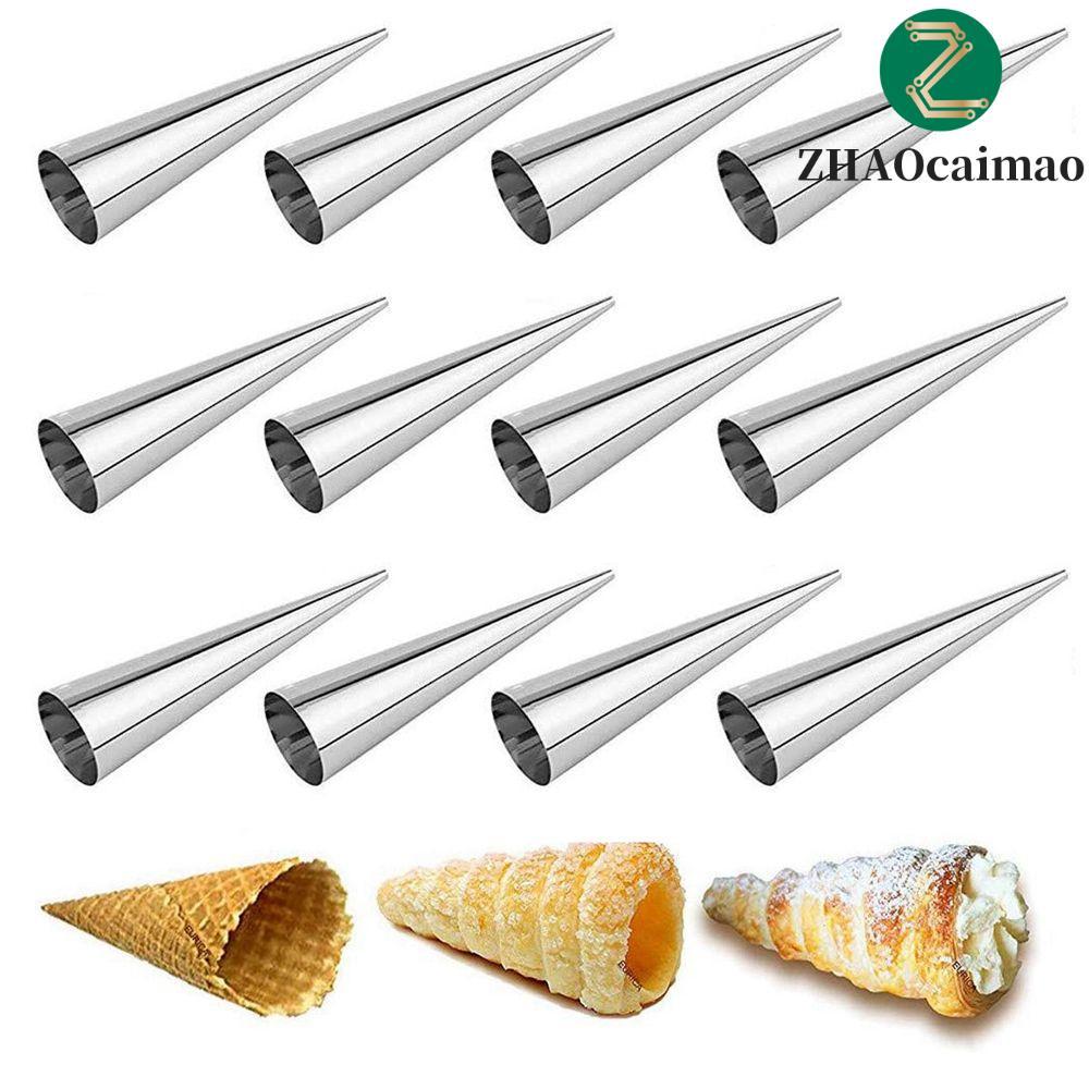 ZHAOcaimao ZHAOCAIMAO brioche khuôn kem sừng bánh mì kem phồng bánh sừng bò nướng bánh quế kim loại 