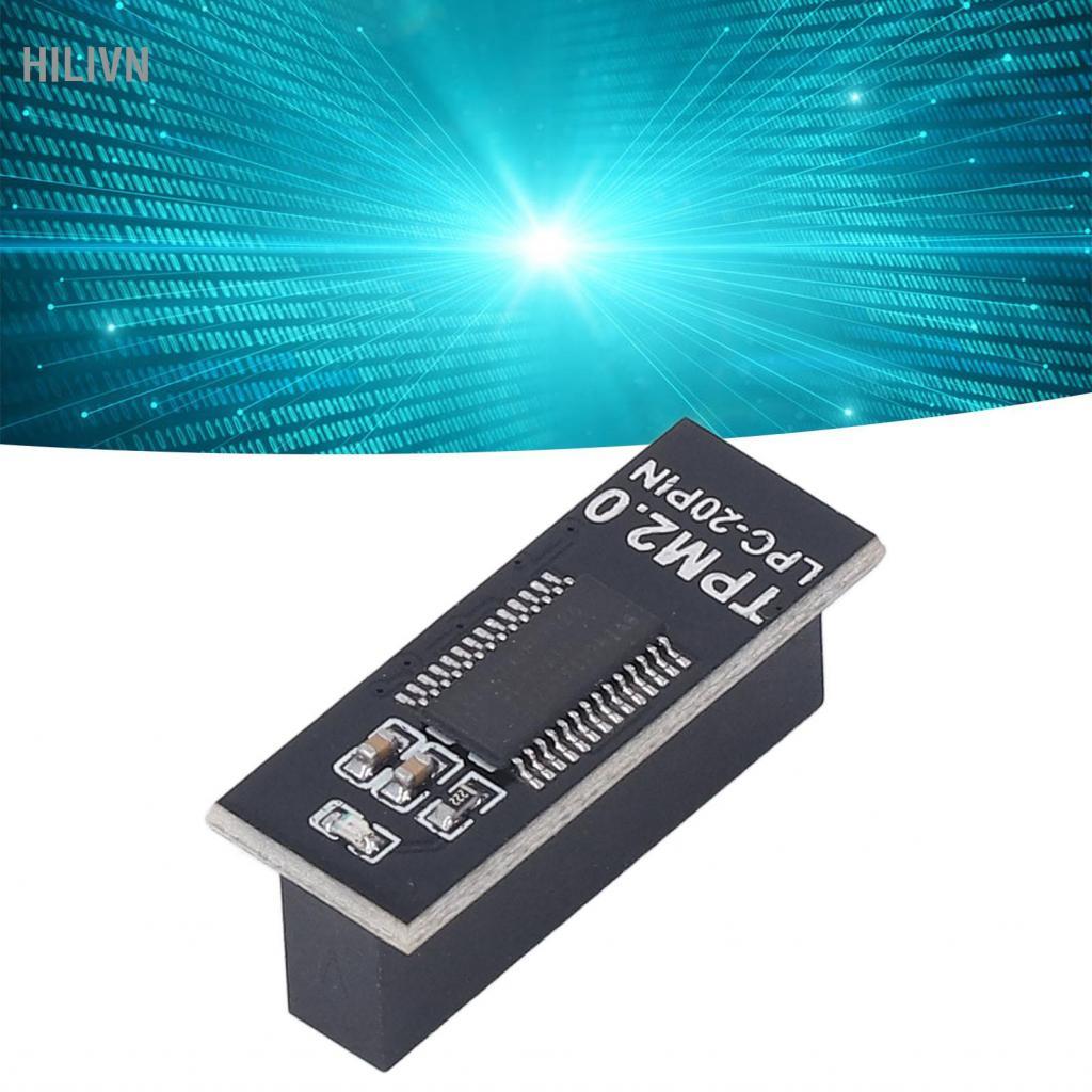 Hilivn Mô-đun bảo mật TPM Remote Card 2.0 20Pin PCB Dễ sử dụng Kích thước nhỏ Màu đen cho PC