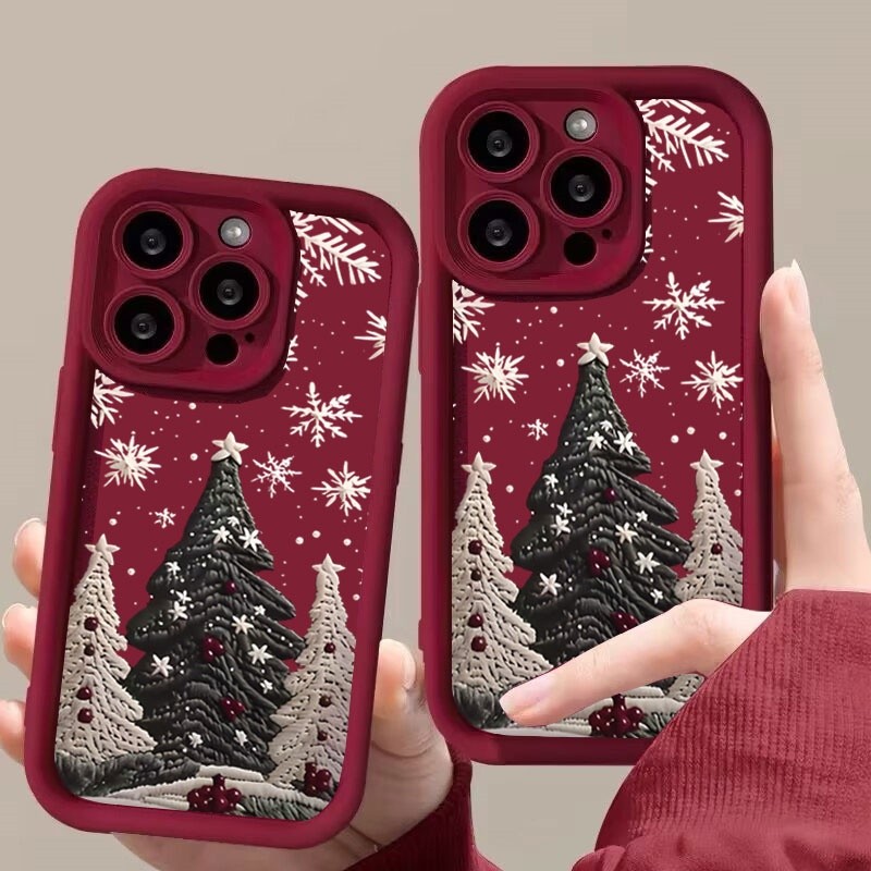 Ốp Điện Thoại Giáng Sinh Bông Tuyết Cho Realme C71 C55 C53 C35 C31 C30 C12 C15 C20 C21 C25 C21Y C33 