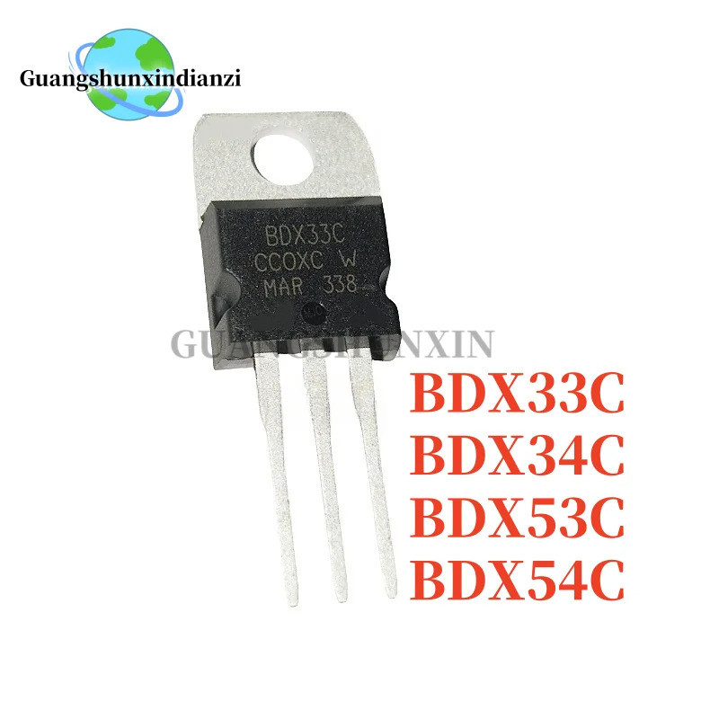 10 Chiếc Mới BDX33C BDX34C BDX53C BDX54C TO-220 BDX33 BDX34 BDX53 BDX54 Bóng Bán Dẫn Darlington Chất