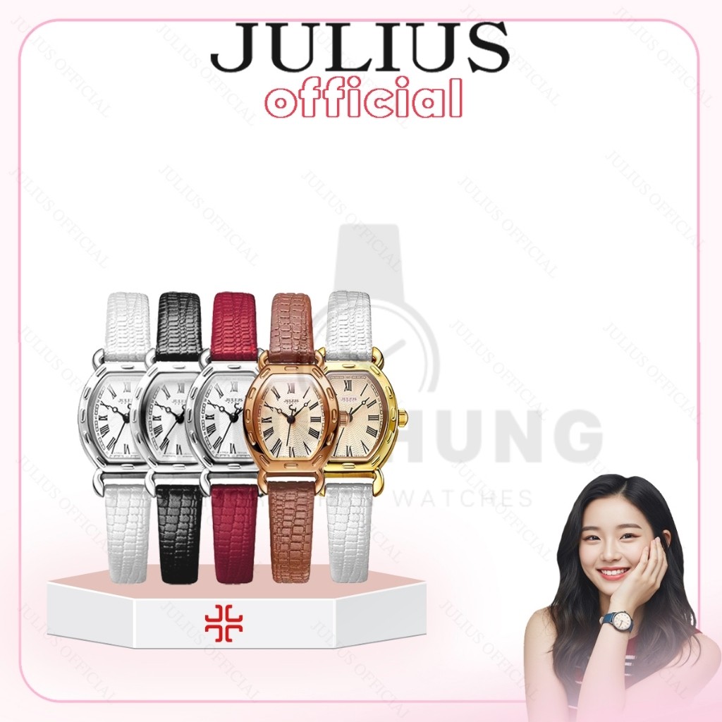 | Đồng hồ nữ Julius JA-544 dây da size 22 - MINHHUNGWWATCH