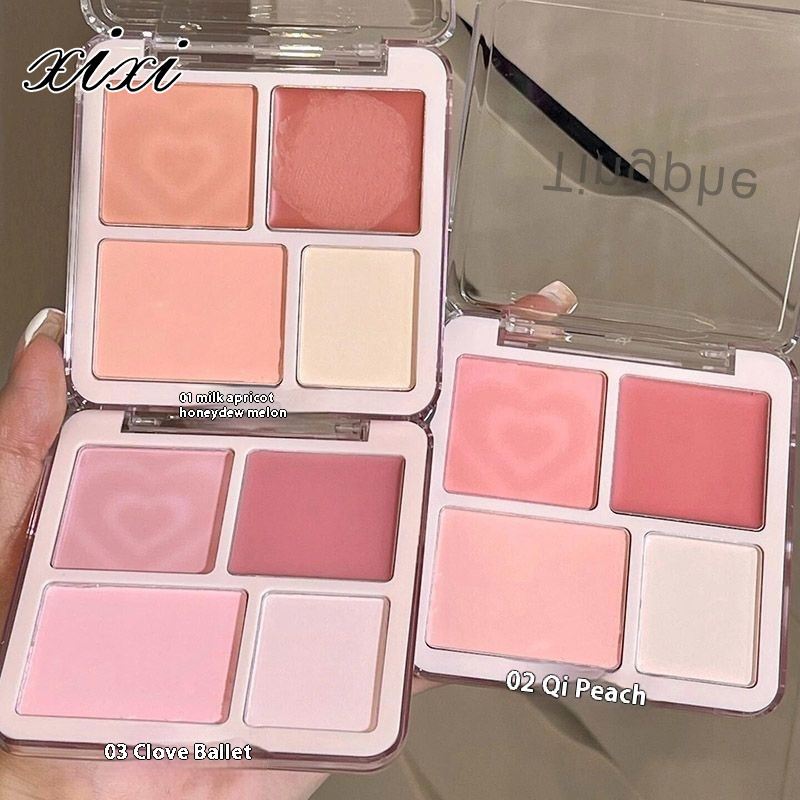 Bảng phấn má hồng bốn màu Xixi dành cho má rạng rỡ và sáng JURY