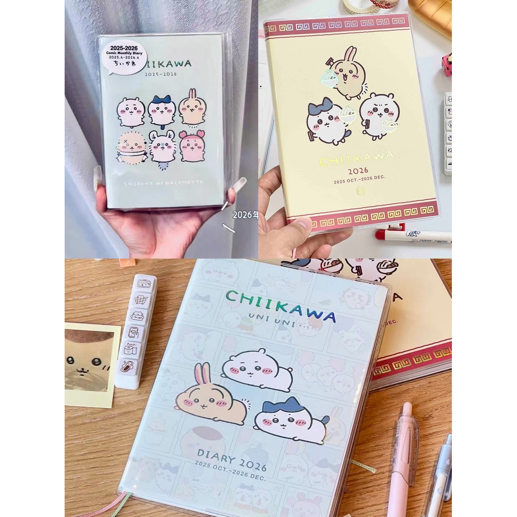 Dễ Thương Chiikawa Chiikawa Phong Cách Mới 2026 Tháng Kế Hoạch Ghi Sổ Tay Lịch Trình Sổ Tay Sách