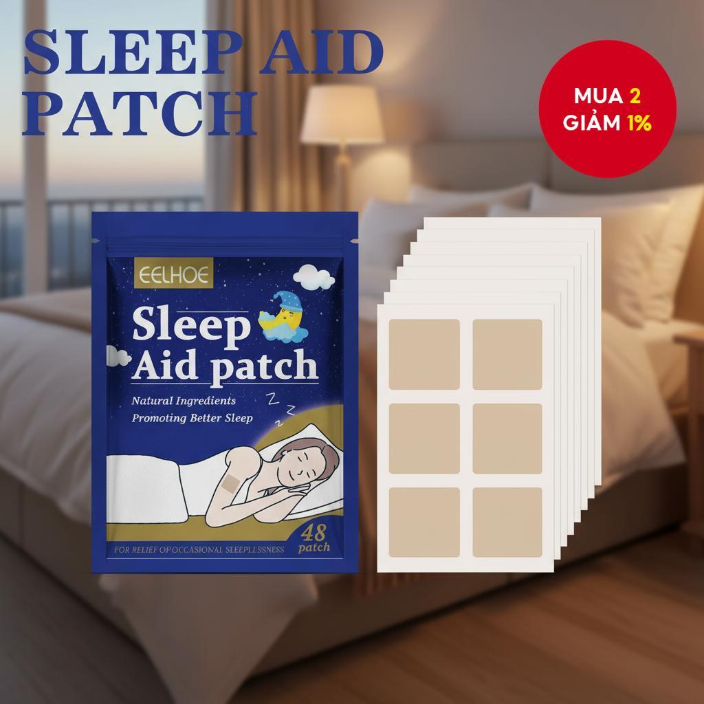 Miếng dán ngủ Valerian Root & Magnesium (48 miếng) - Liệu pháp hương thơm thư giãn cho giấc ngủ ngon