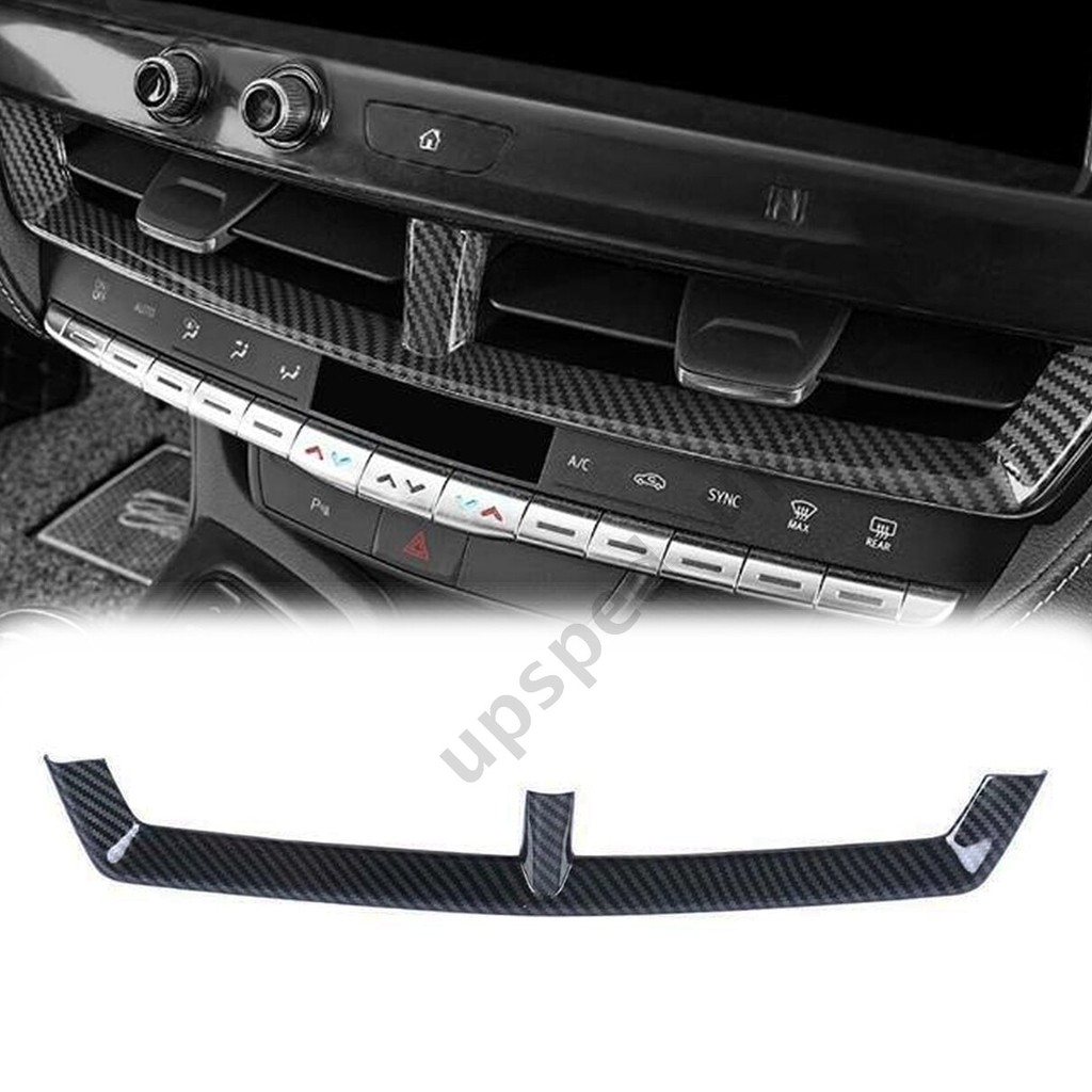 Sợi Carbon Center AC Air Outlet Vent Cover Viền Cho Cadillac CT4 CT4-V 2020-23