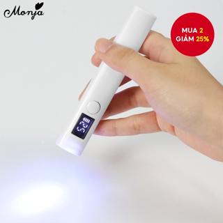  Monja Di Động UV Mini Máy Sấy Móng Tay Đèn Pin LED Trắng Nhanh UV Gel Ba Lan Đèn Khô Dụng Cụ Làm Móng Tay 