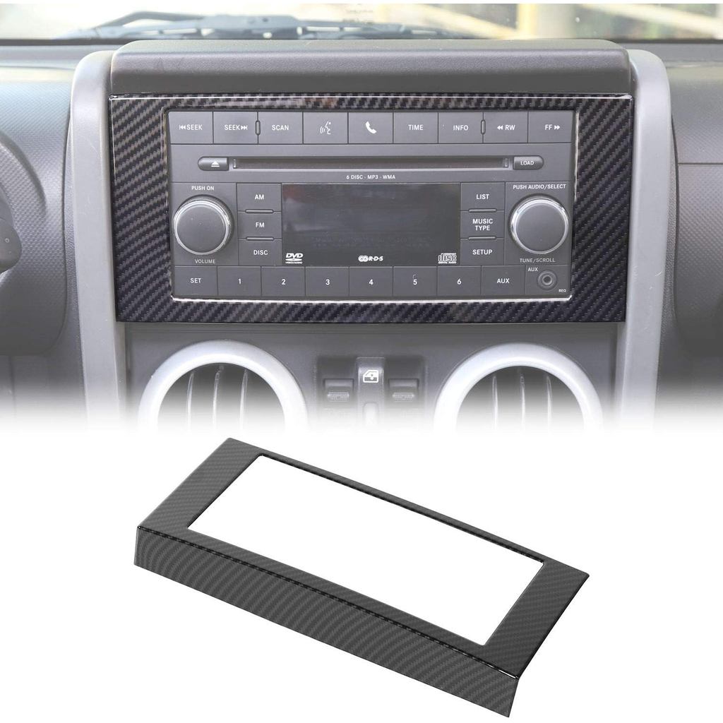 JeCar Cho JK Trung Tâm Bảng Điều Khiển Dash CD Bảng Viền Dành Cho 2007-2010 Jeep Wrangler JK JKKU Sợ