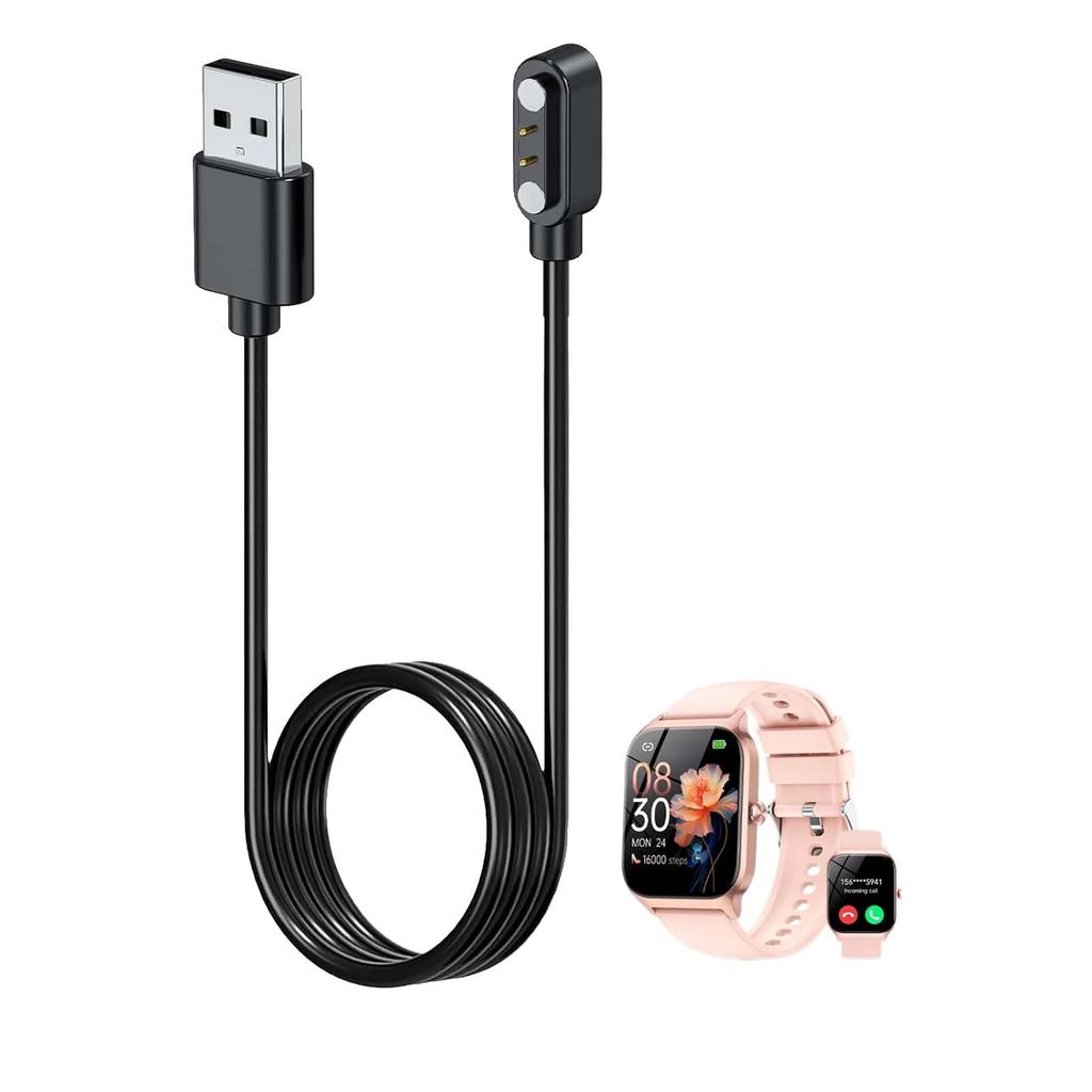 Bộ sạc cho đồng hồ thông minh CASCHO P125, Cáp sạc USB từ tính 3.28ft / 1m, Cáp sạc cho đồng hồ thôn