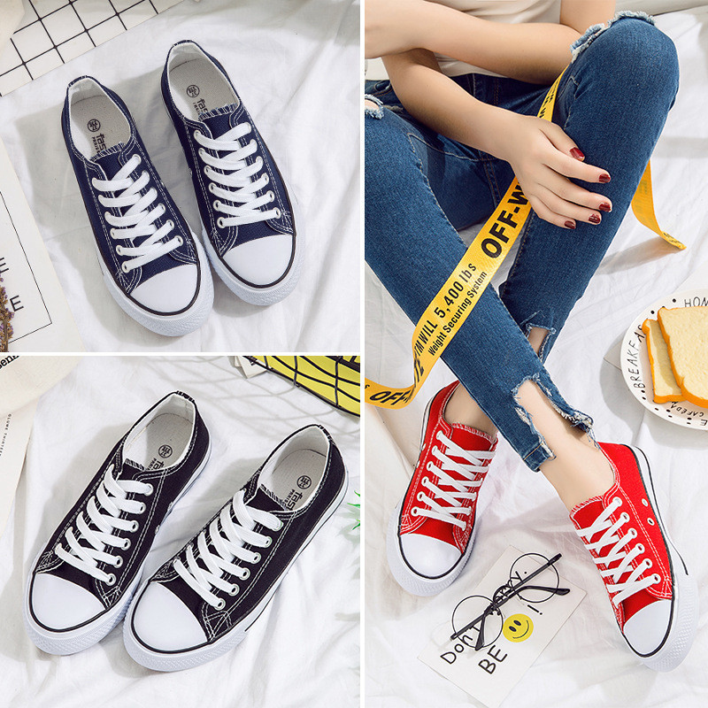Autumn Korean Style Street Style White Shoes for Women Breathable New Versatile Student Canvas Shoes