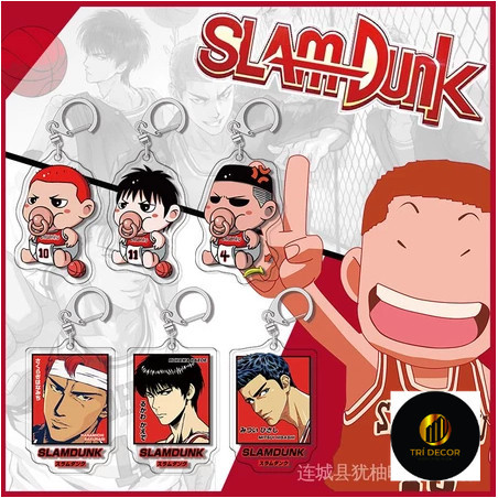 Móc Khóa Nhân Vật Hoạt Hình Slam Dunk móc khoá chất liệu acrylic trong suốt