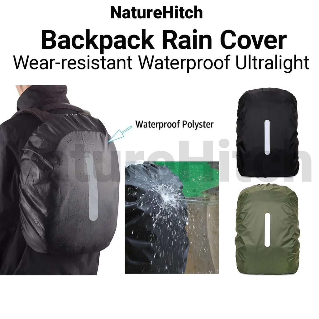 Túi Trùm Balo Chống Nước 35L - Phù Hợp Balo 30L 40L, Thiết Kế Chống Mưa Bụi