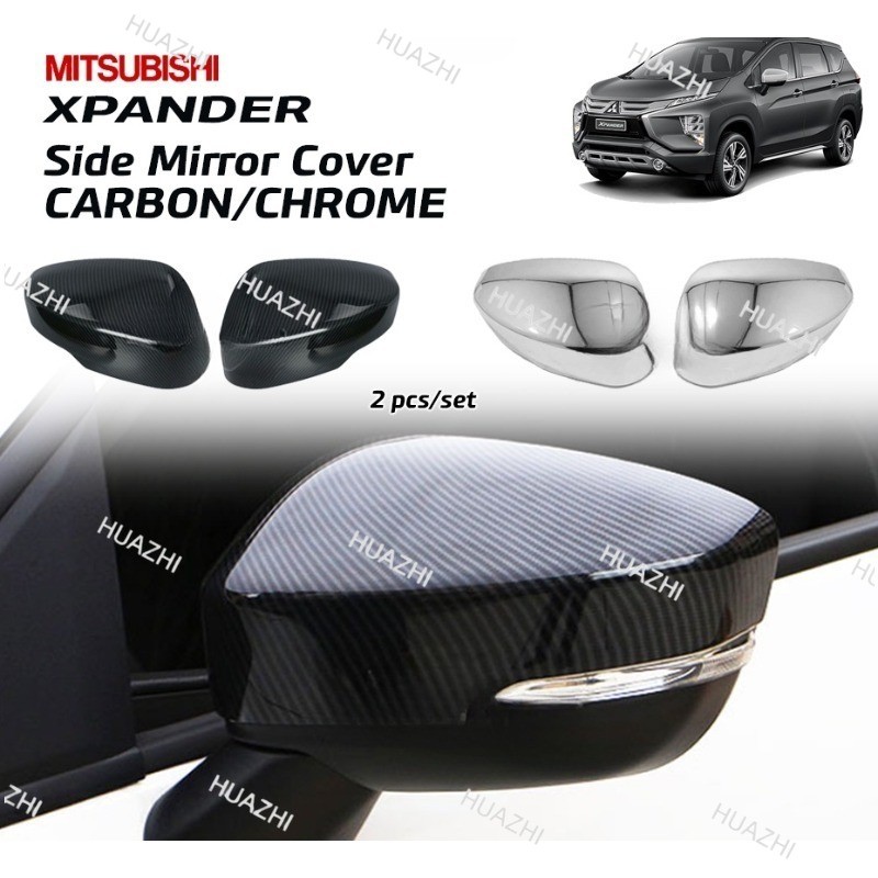 HZ Mitsubishi Xpander / Xpander Cross 2021-2025 CARBON / CHROME Bên Gương Bao Viền Phụ Kiện