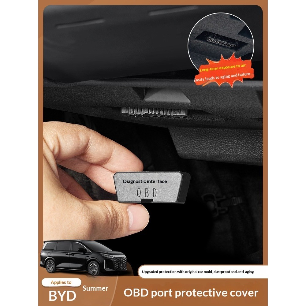 Vỏ bảo vệ cổng OBD BYD eMAX 9 / M9  DM-i 2025, Sửa đổi nội thất chống bụi và chống nước