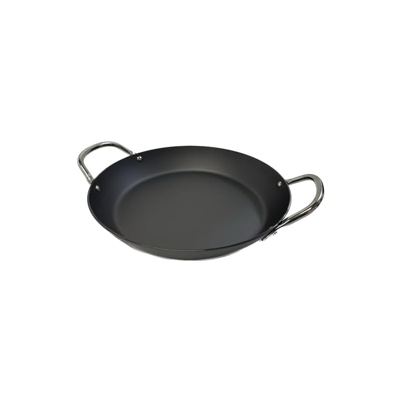 RIVER LIGHT Kyoku JAPAN Iron Double Handle Thick Plate Frying Pan 28cm, Nitrided Iron, Nitriding Pro