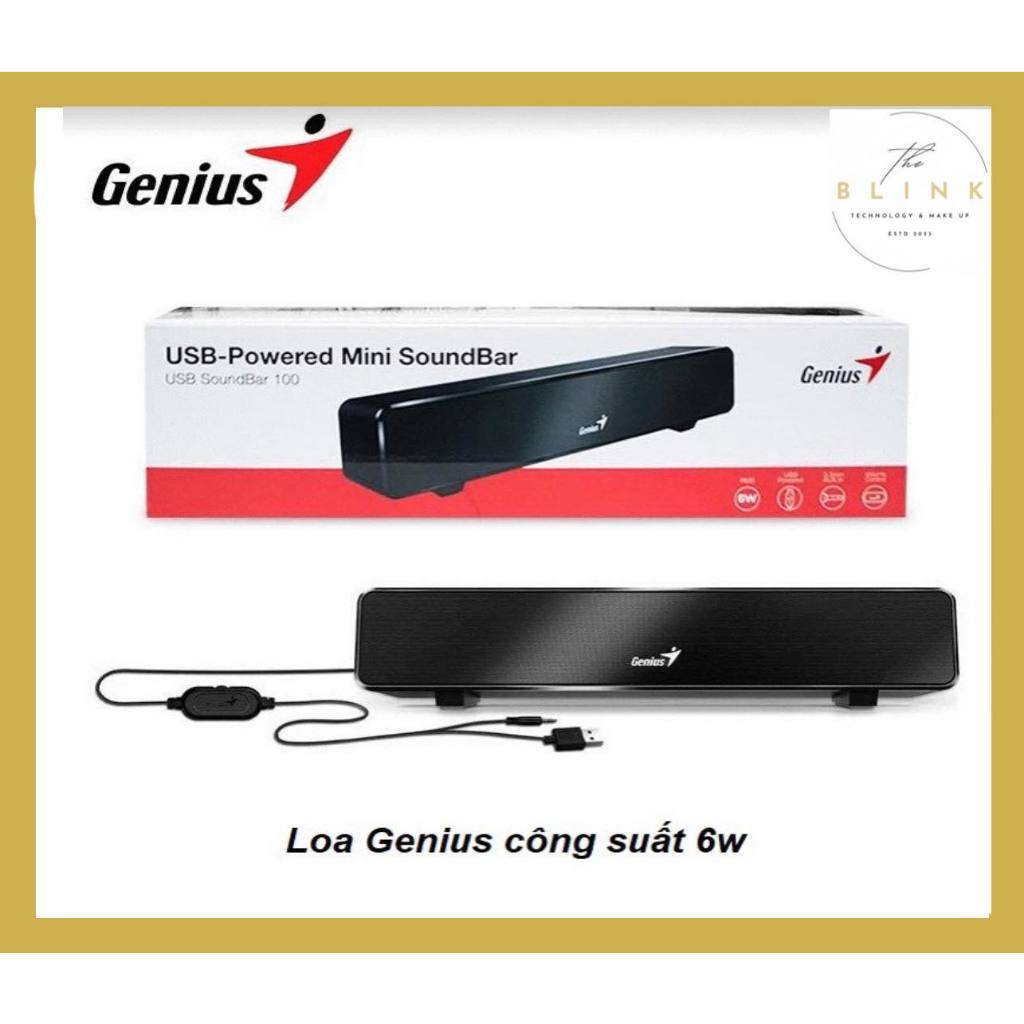 LOA GENIUS Soundbar 100 USB - Âm Thanh Trầm, Kiểu Dáng Đẹp -HÀNG CHÍNH HÃNG 100%