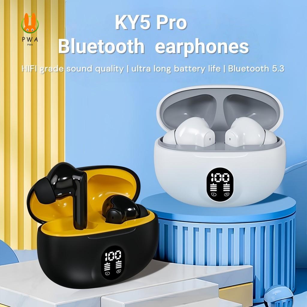 Tai nghe không dây HiFi KY5 Pro - Nút tai thể thao cảm ứng Bluetooth 5.33 có đèn báo pin