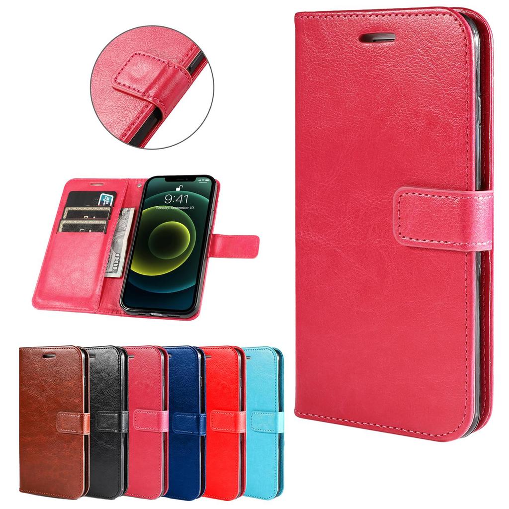 Ốp Lật Cho Samsung Galaxy A8 + A7 A6 + Plus 2018 A5 A3 2017 2016 2015 A9 Star A6S Da Vintage Màu Trơ