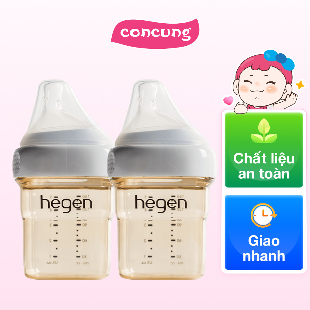 Combo 2 Bình sữa Hegen PPSU 150ml (1-3M)