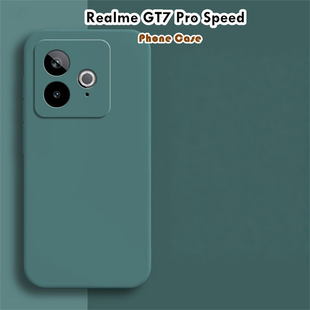 [Phong cách mới] Dành cho Realme GT7 Pro Speed Case Silicone Full Case Vỏ điện thoại màu trơn cổ điể
